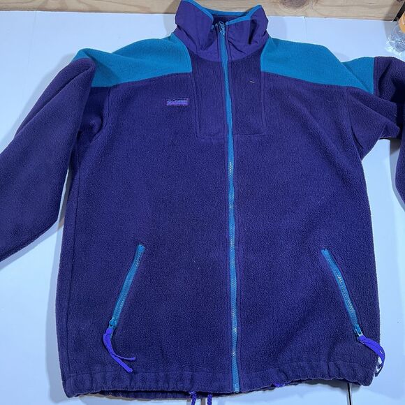 Vintage Columbia Colorblock Full Zip Fleece Jacket Made In USA Men's Medium - Picture 5 of 14